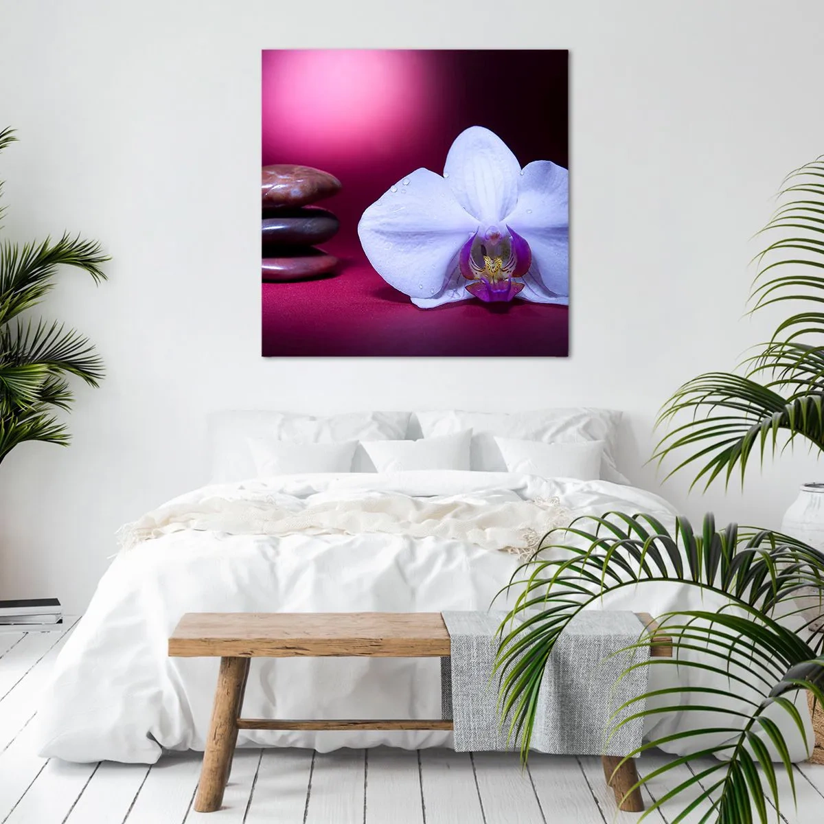 Obraz na plátne - Štúdia sviežosti vo fialovej - 70x70 cm