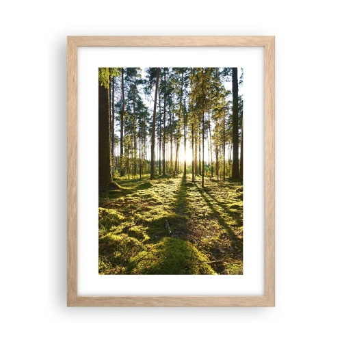 Plagát v ráme zo svetlého duba - …Za siedmimi lesmi - 30x40 cm