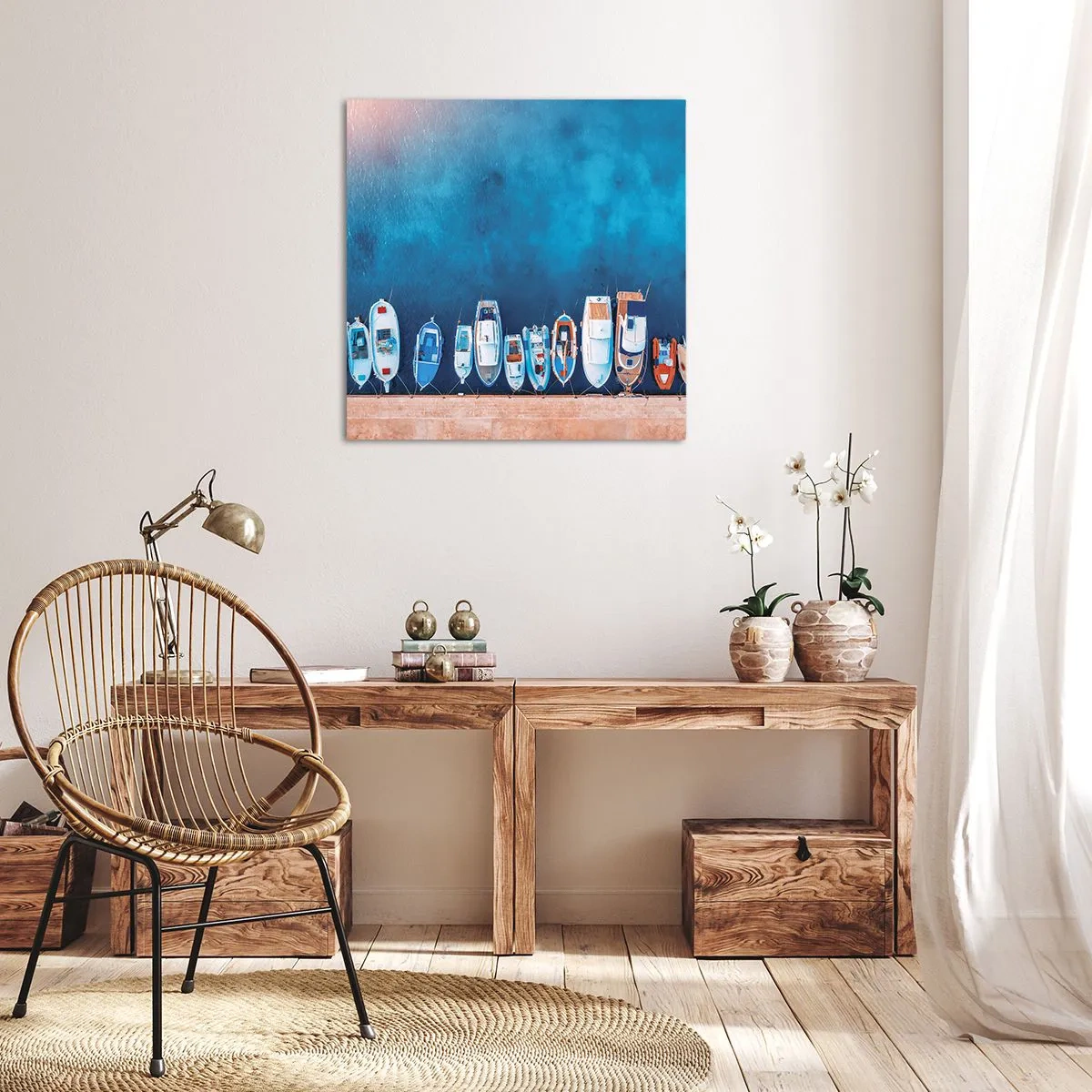 Obraz na plátne - V rade za sebou - 70x70 cm