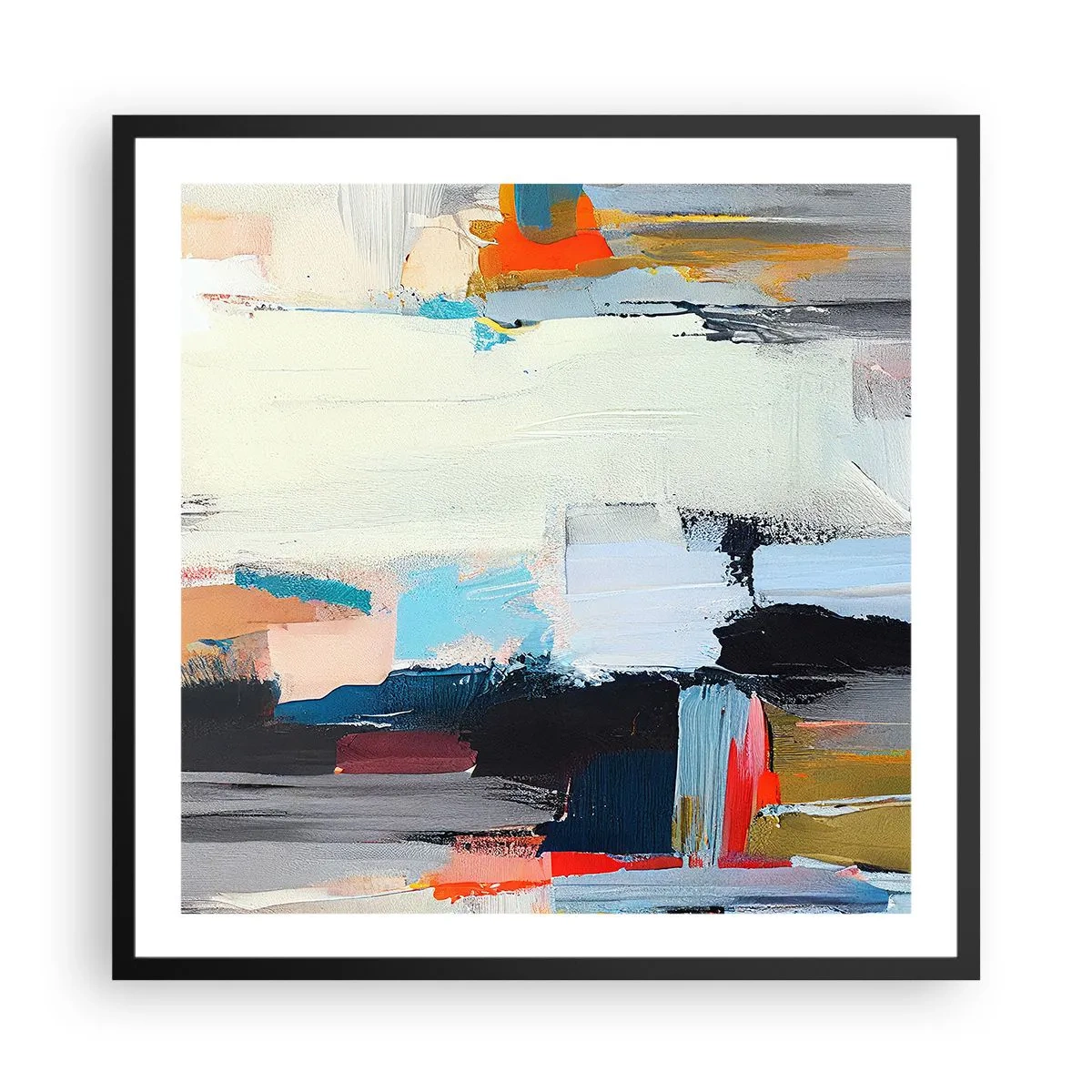 Plagát v čiernom ráme - Nejaký spôsob? - 60x60 cm