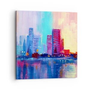 Obraz na plátne - Vykúpané vo farbách - 70x70 cm