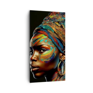 Obraz na plátne - Africká kráľovná - 55x100 cm