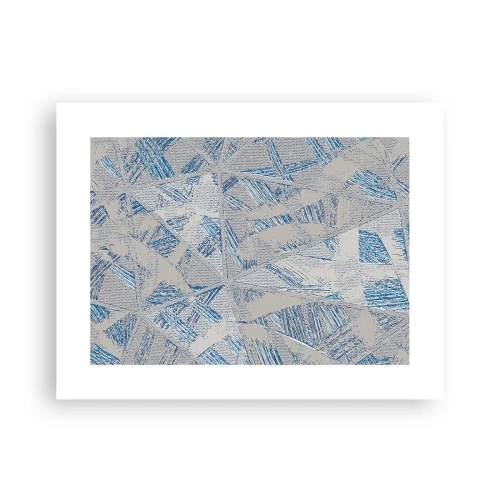 Plagát - V šedo-modrom labyrinte - 40x30 cm