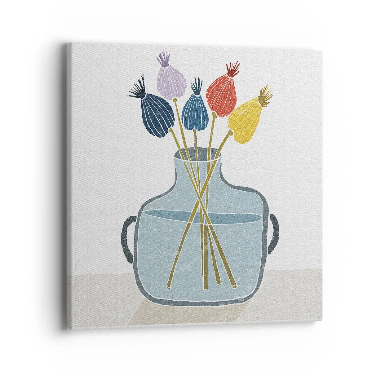 Obraz na plátne - Makové kvety - 40x40 cm