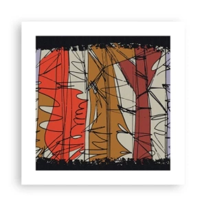 Plagát - Spontánna kompozícia - 40x40 cm