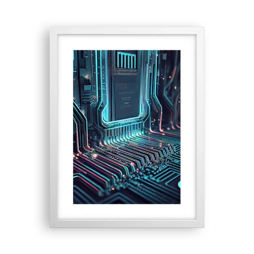 Plagát v bielom ráme - Len tak premýšľam… - 30x40 cm