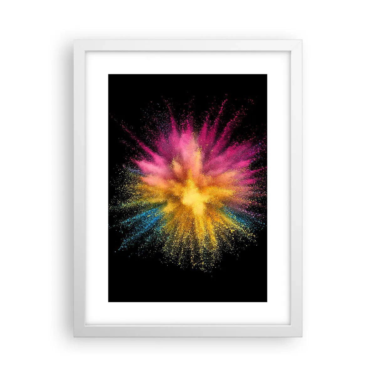 Plagát v bielom ráme - Zrodenie farieb - 30x40 cm