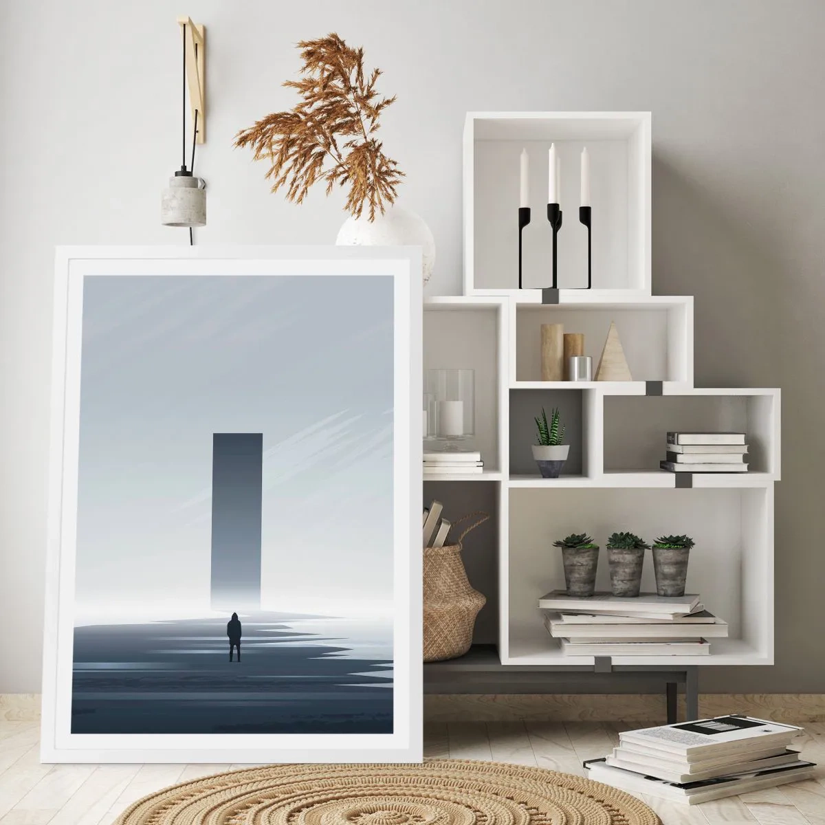 Plagát v bielom ráme - Príležitosť alebo hrozba? - 70x100 cm