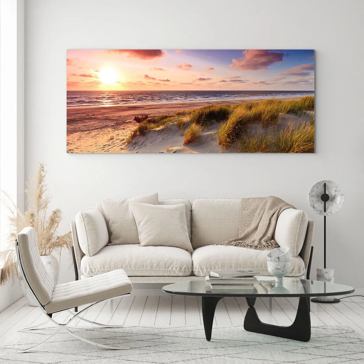 Obraz na skle - Už letom vonia vzduch - 100x40 cm