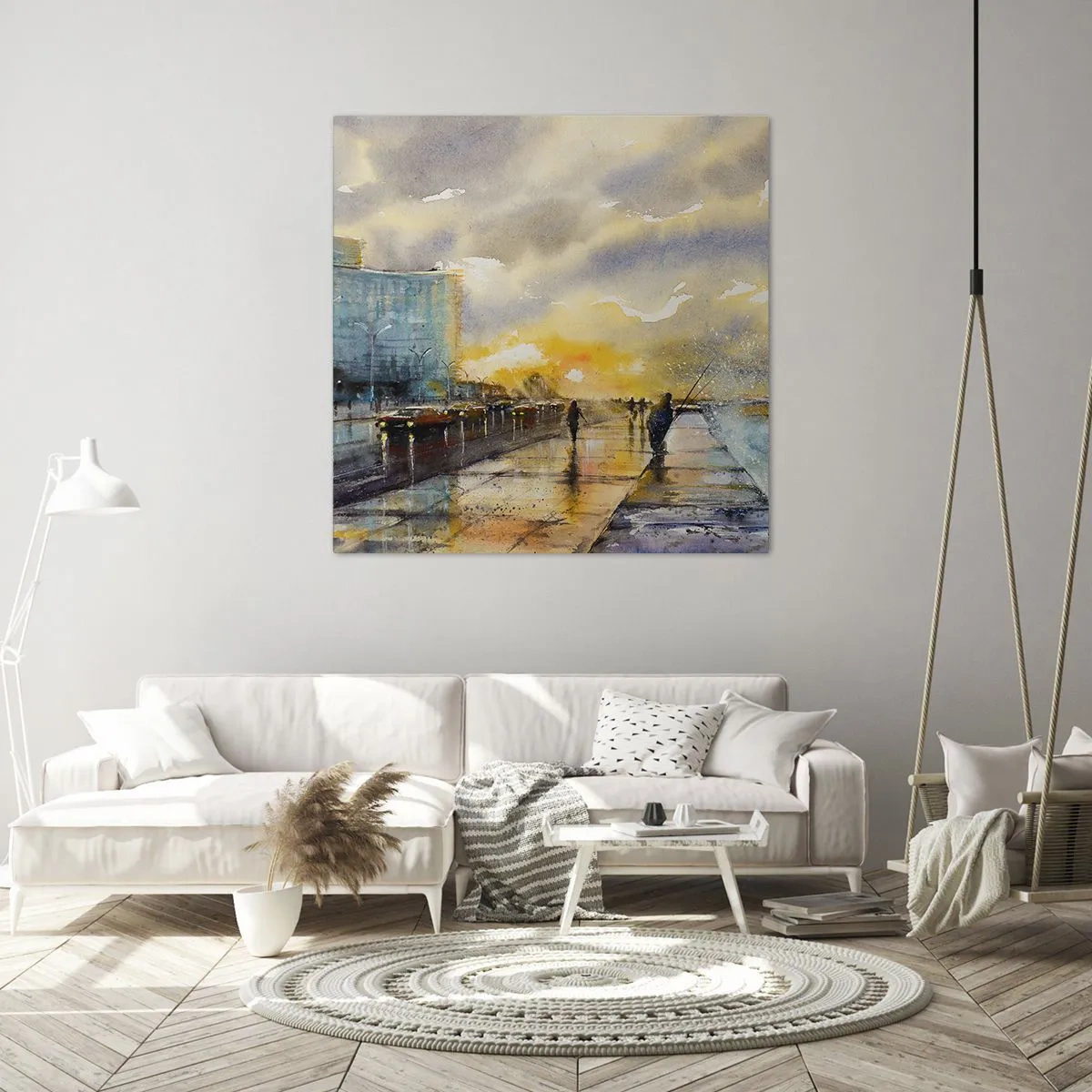 Obraz na plátne - Život na pobreží - 60x60 cm