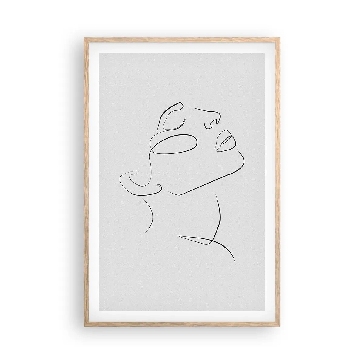 Plagát v ráme zo svetlého duba - Meandre sna - 61x91 cm