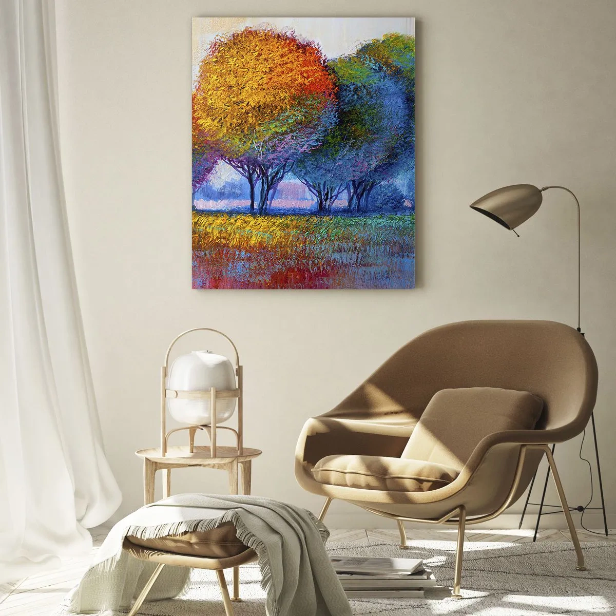 Obraz na skle - Trs žiarivých farieb - 70x100 cm