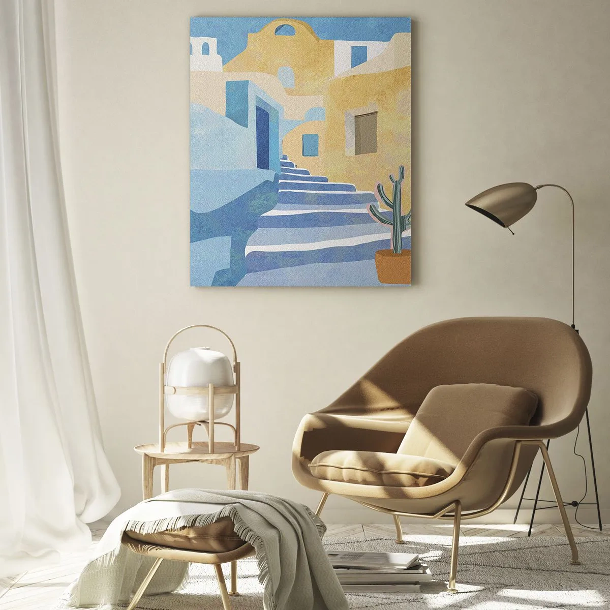Obraz na skle - Deň v arabskom meste - 50x70 cm