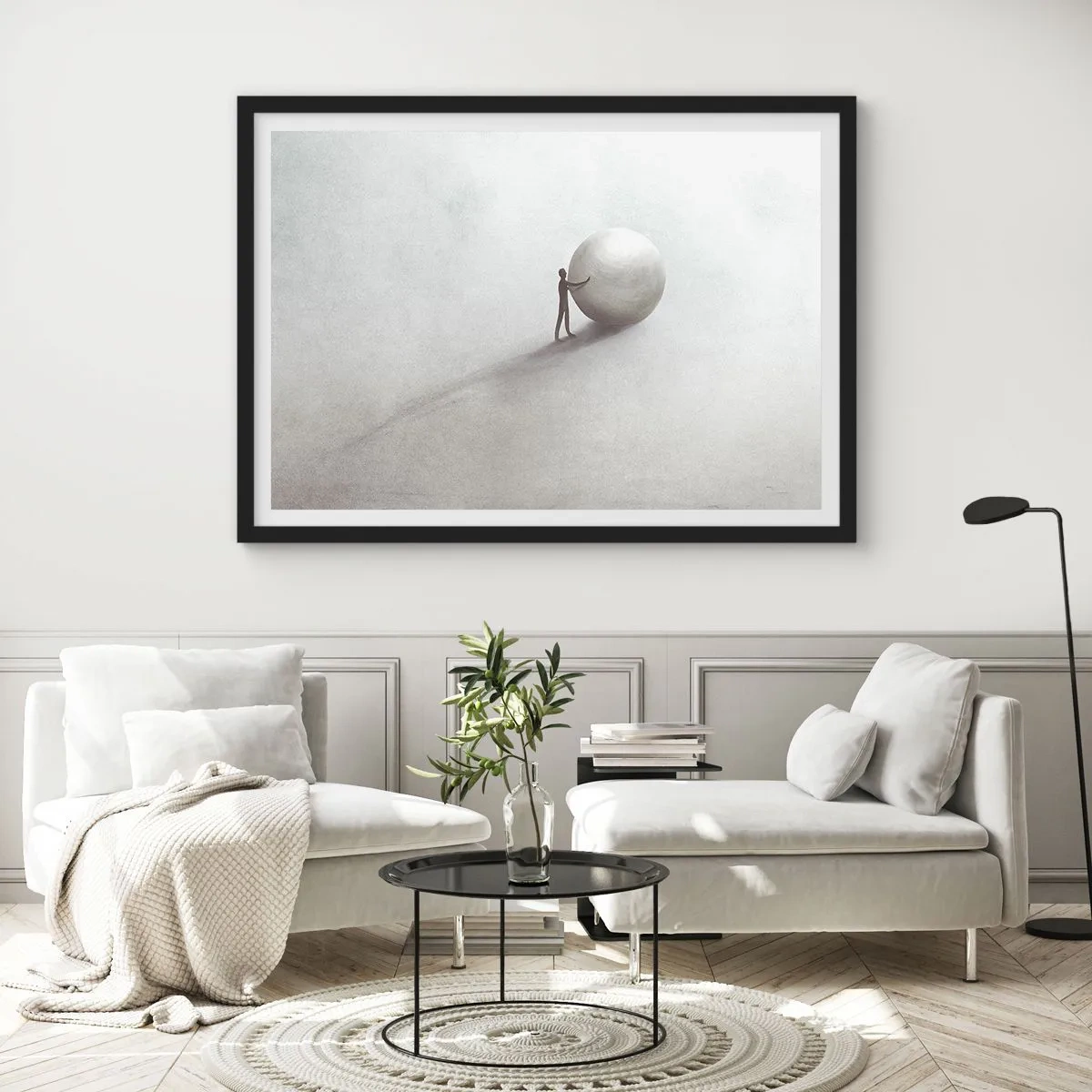 Plagát v čiernom ráme - Hra života - 70x50 cm