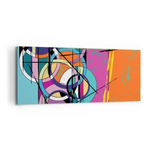 Obraz na plátne - Kruh za kruhom - 100x40 cm
