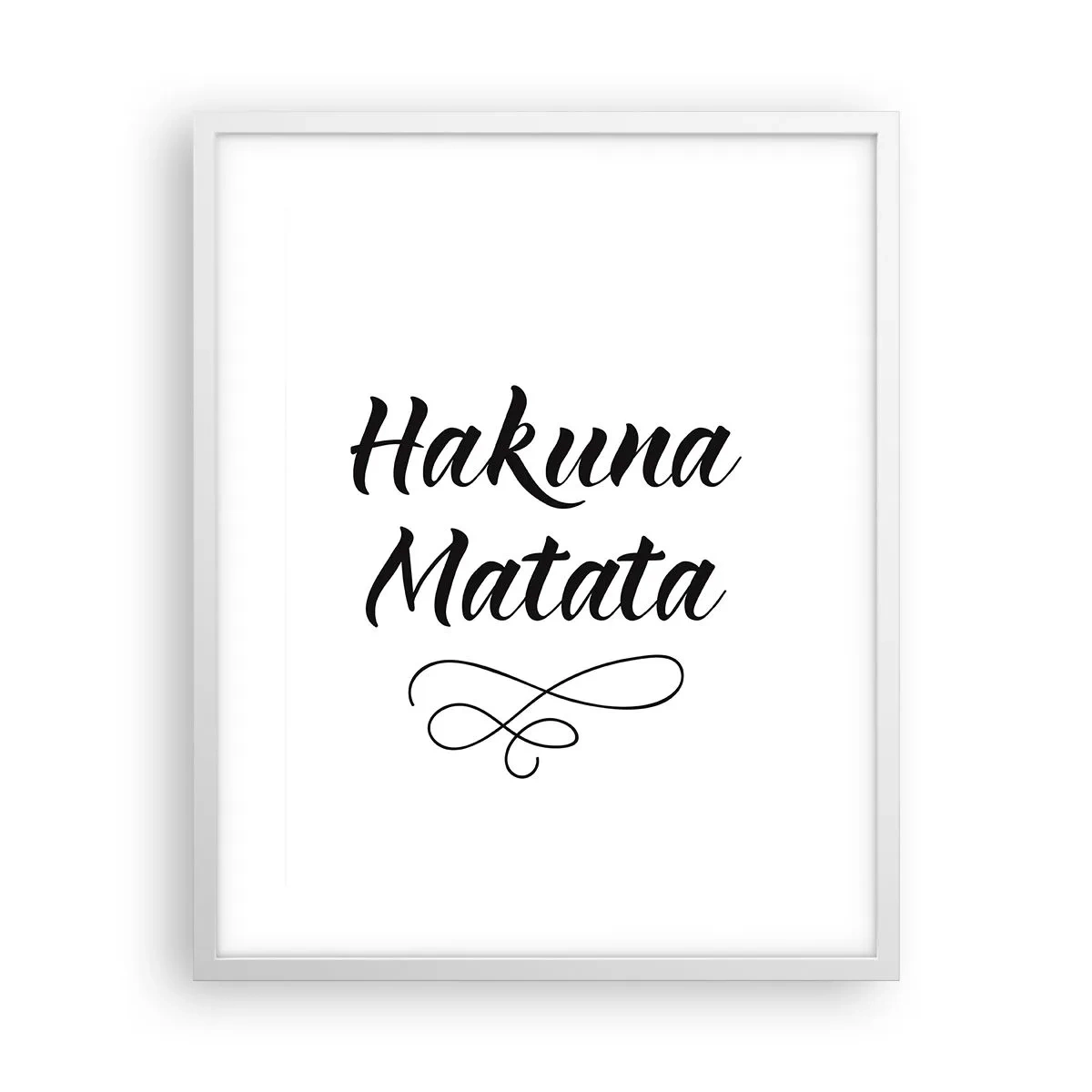 Plagát v bielom ráme - Najlepšia rada - 40x50 cm