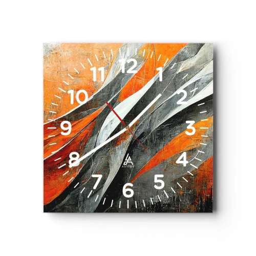 Nástenné hodiny - Žiar a chlad - 30x30 cm