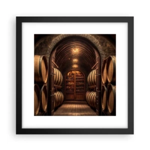 Plagát v čiernom ráme - Nádherná pivnica - 30x30 cm
