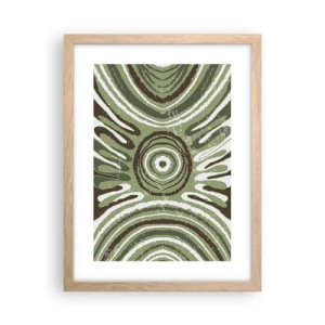 Plagát v ráme zo svetlého duba - Explózia emócií - 30x40 cm