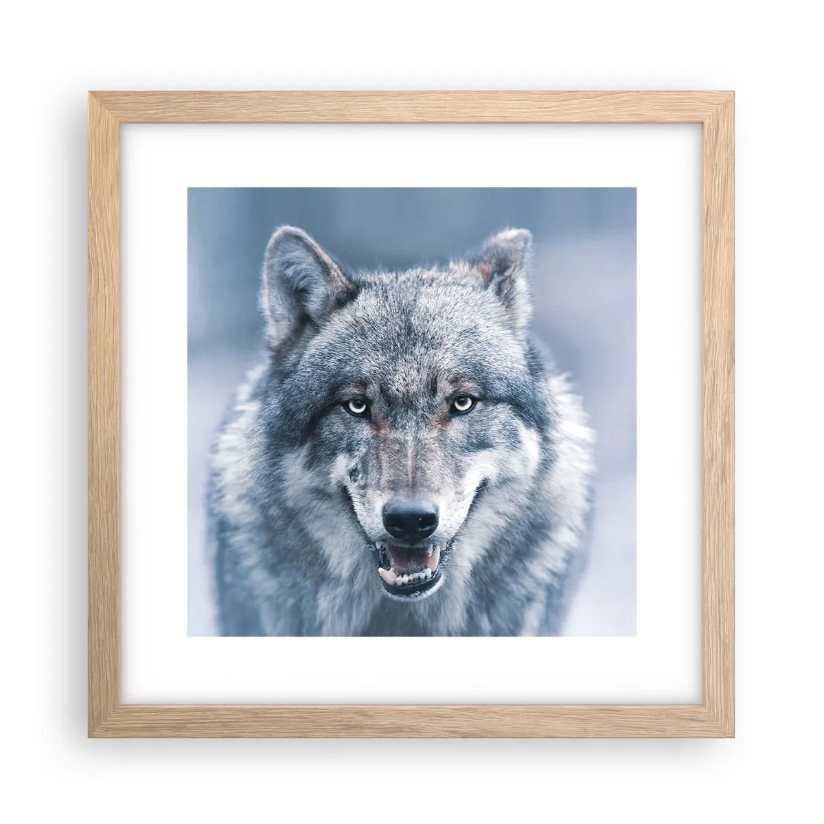 Plagát v ráme zo svetlého duba - Prijmete túto výzvu? - 30x30 cm