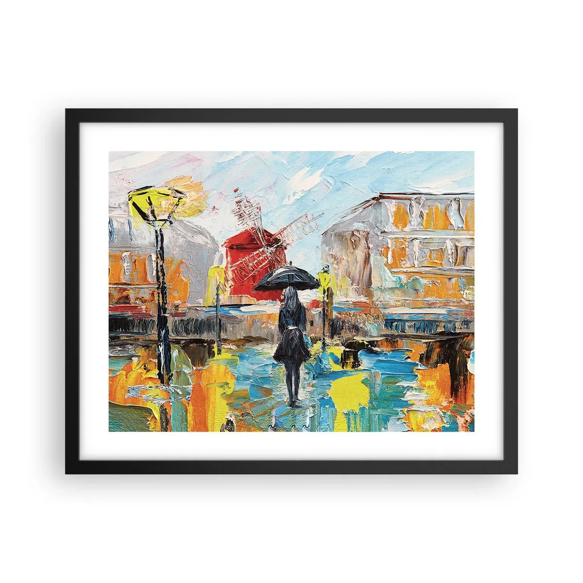 Plagát v čiernom ráme - Parížske legendy - 50x40 cm