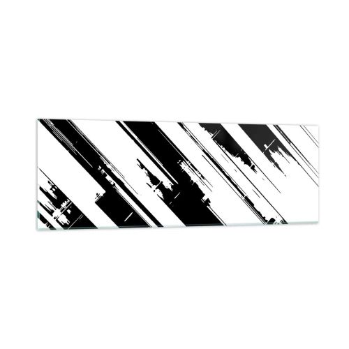 Obraz na skle - Intenzívna a dynamická kompozícia - 90x30 cm