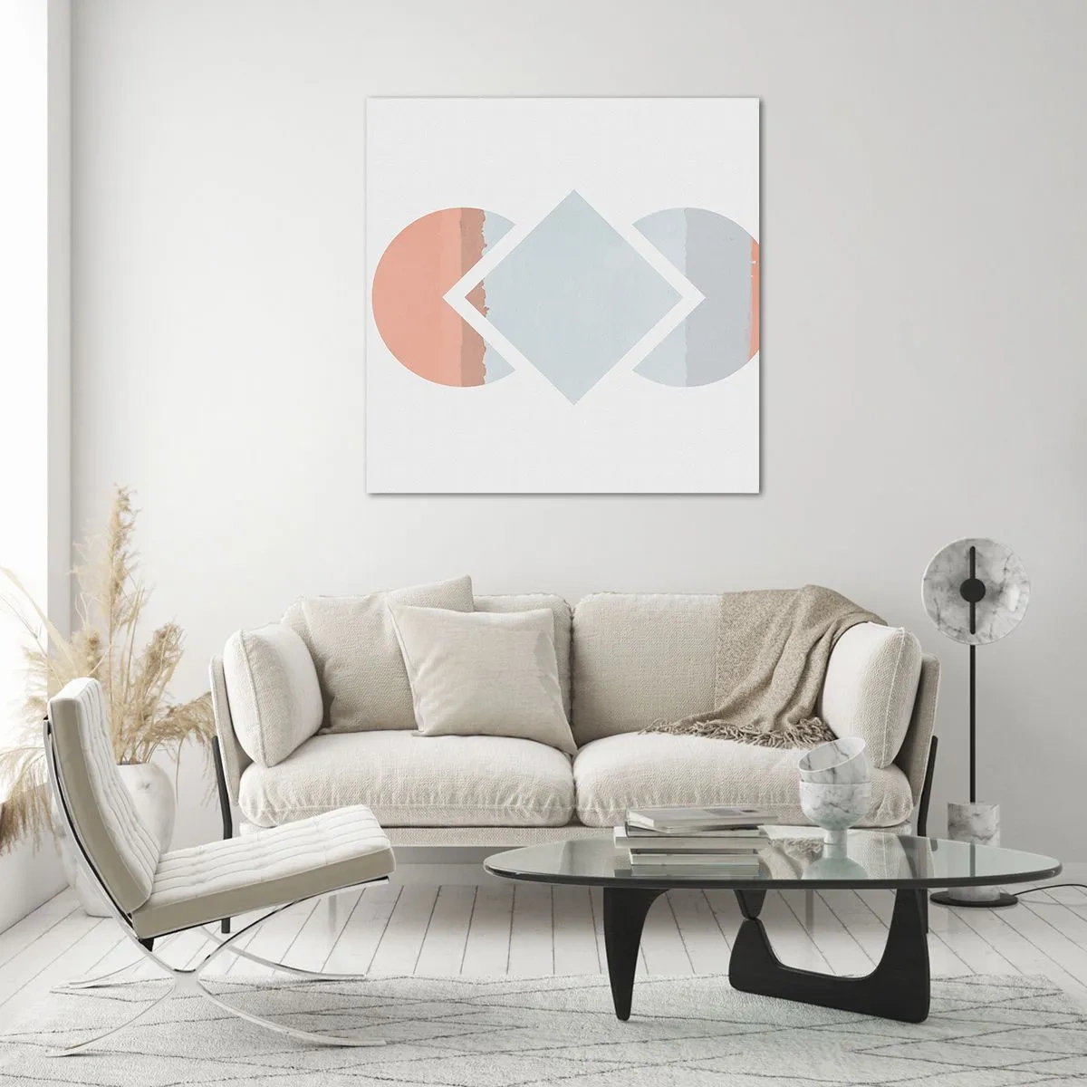 Obraz na skle - Situácia je jasná - 70x70 cm