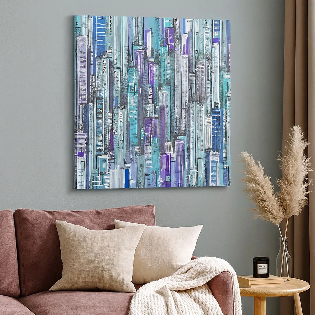 Obraz na plátne - Zmodralé od neba  - 30x30 cm