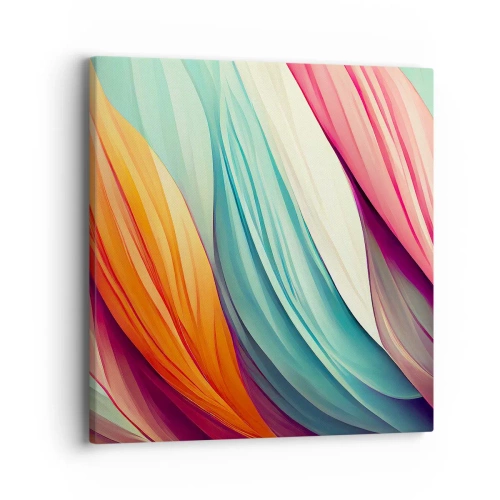 Obraz na plátne - Dúhový uzol - 40x40 cm