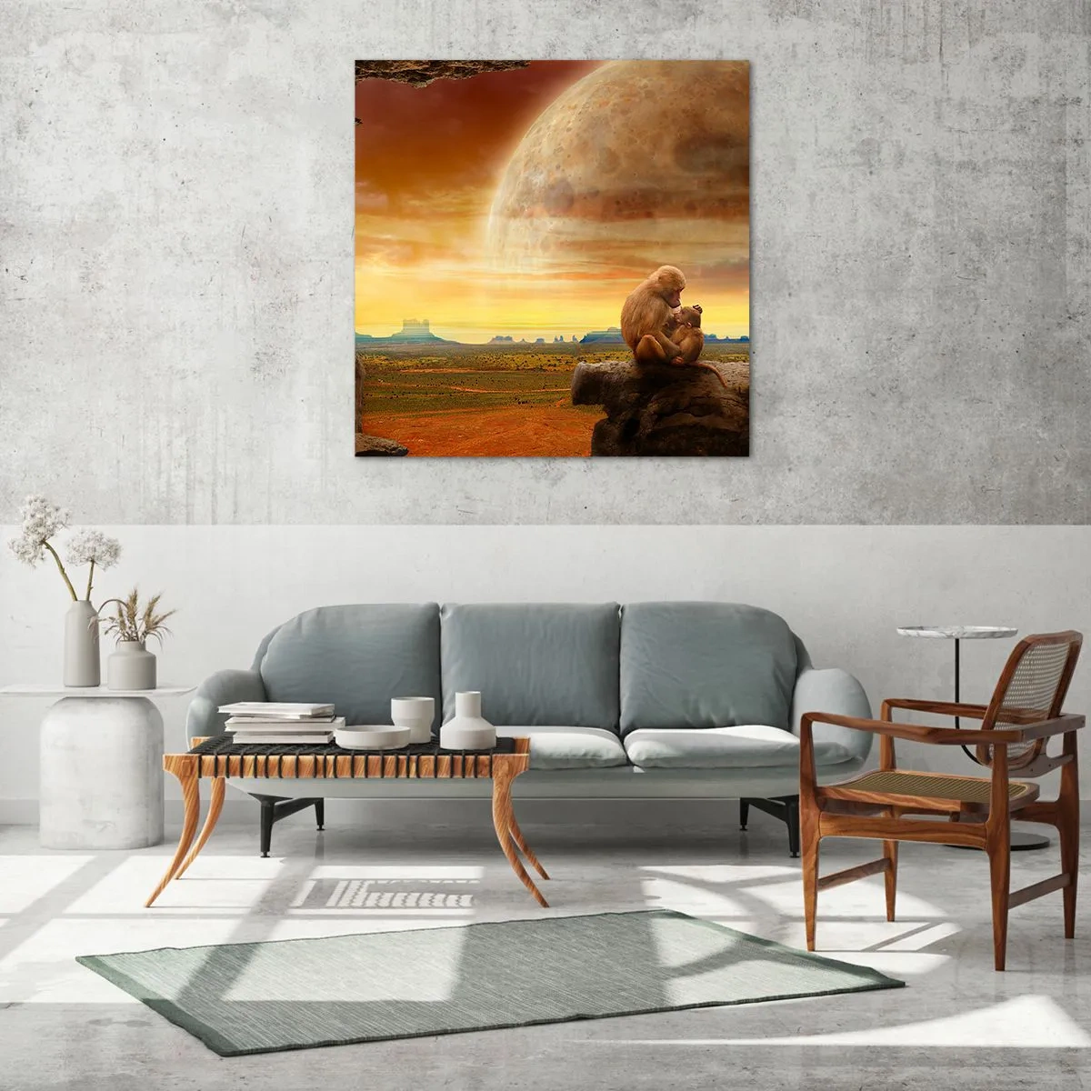 Obraz na skle - Láska je všade rovnaká - 70x70 cm