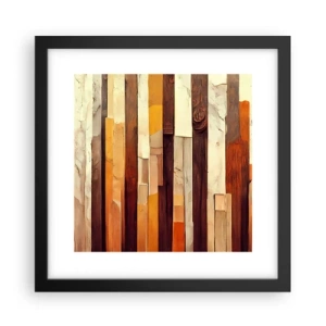 Plagát v čiernom ráme - Hymna lesných stromov - 30x30 cm