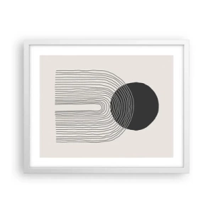 Plagát v bielom ráme - Chvenie a istota - 50x40 cm