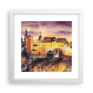 Plagát v bielom ráme - Dejiny a rozprávka - 30x30 cm