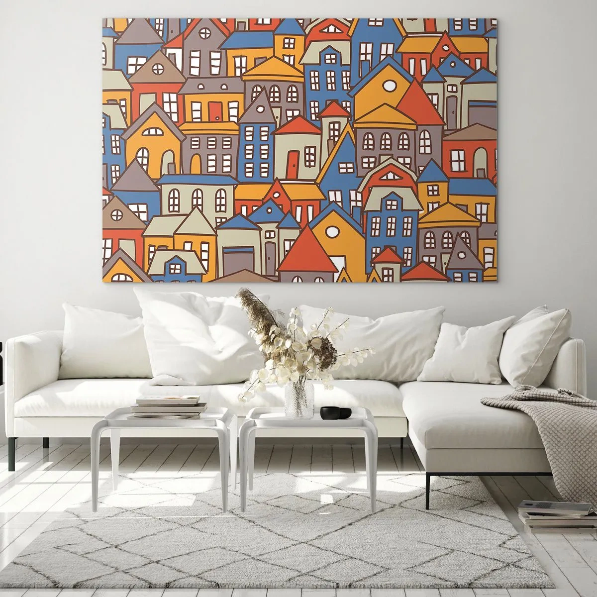 Obraz na skle - Za domom dom - 120x80 cm
