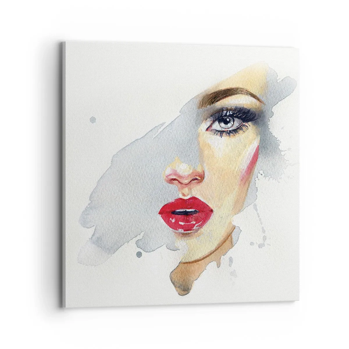 Obraz na plátne - Odraz v kvapke vody - 70x70 cm