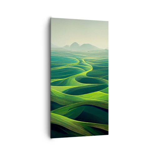 Obraz na plátne - V zelených údoliach - 65x120 cm