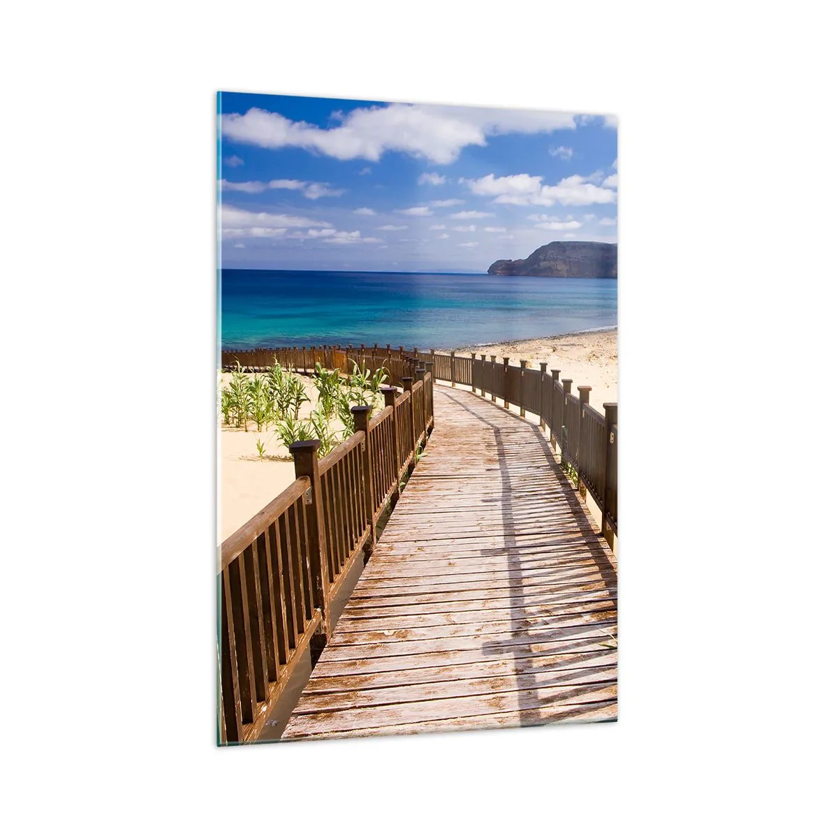 Obraz na skle - Vezmi ma na šťastné ostrovy - 70x100 cm