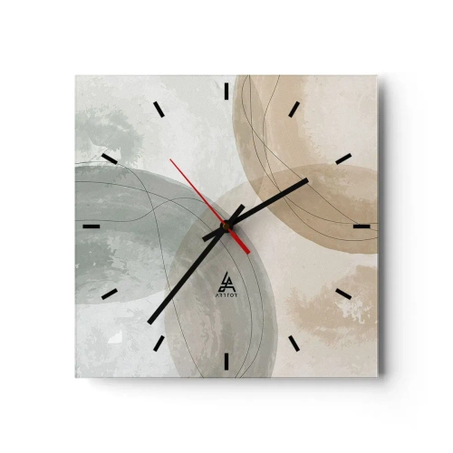 Nástenné hodiny - Prenikanie svetov - 30x30 cm