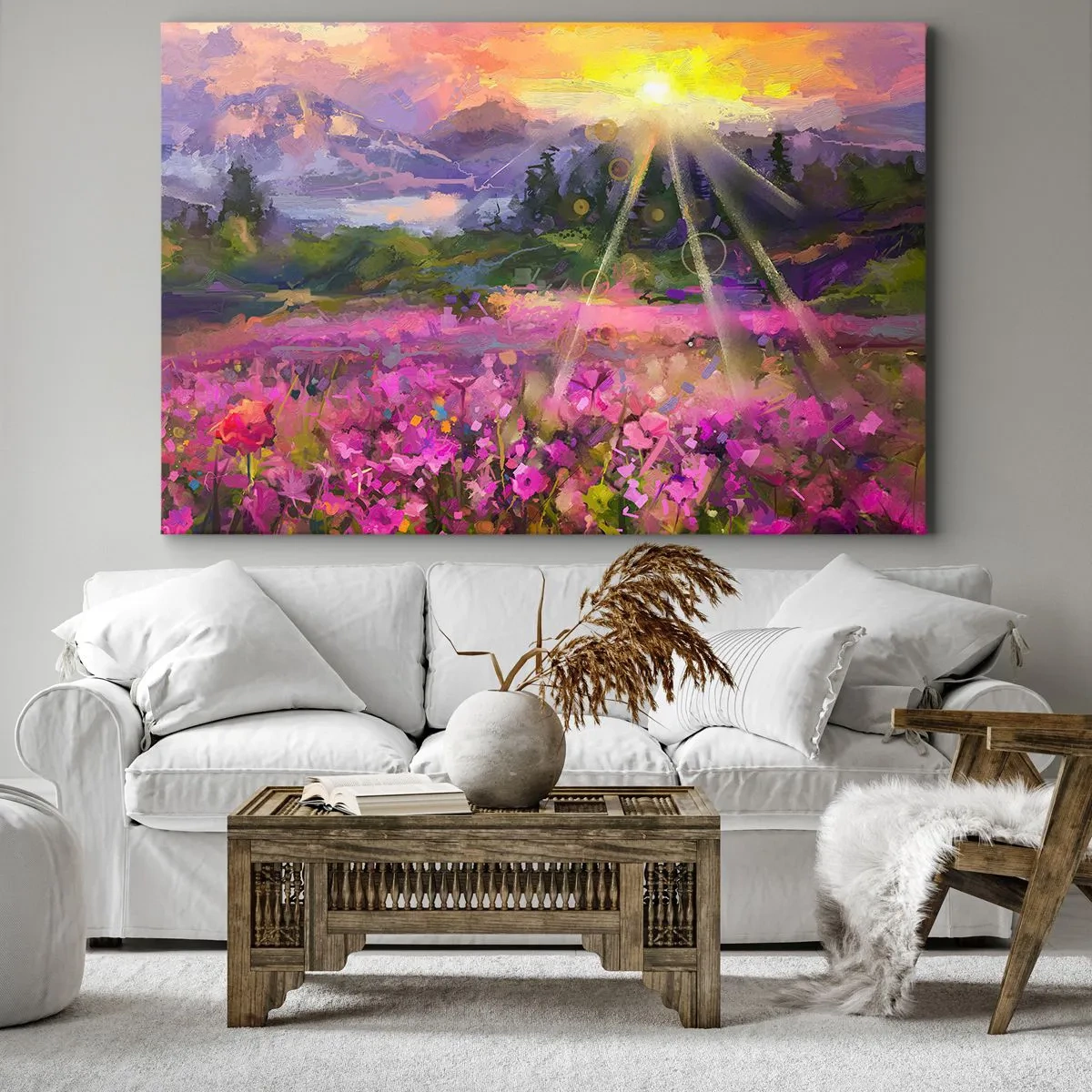 Obraz na plátne - V údolí v starostlivosti slnka - 120x80 cm