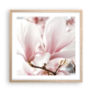 Plagát v ráme zo svetlého duba - Nesmiernosť nežnosti - 50x50 cm