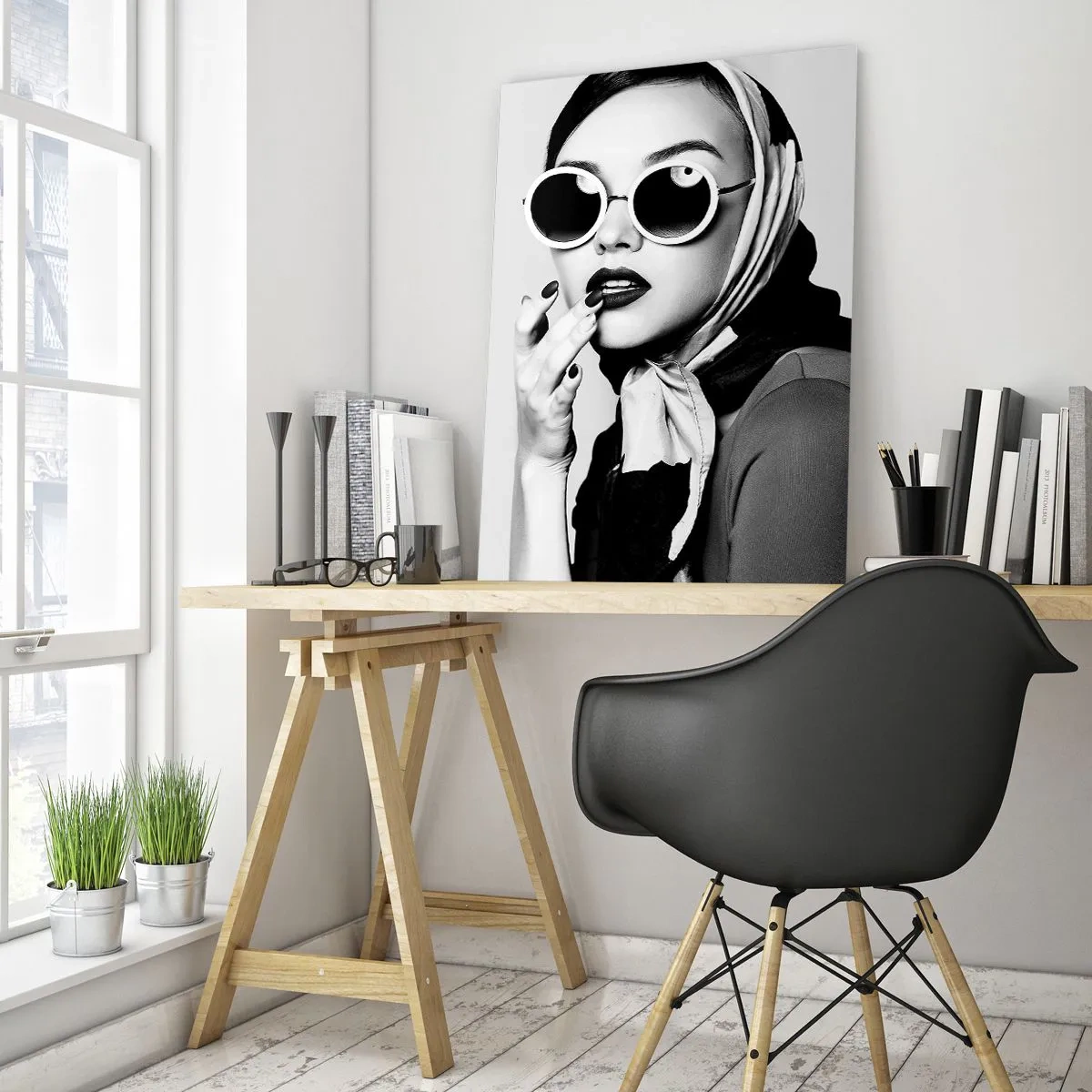 Obraz na skle - Pozdravy zo 60. rokov - 50x70 cm
