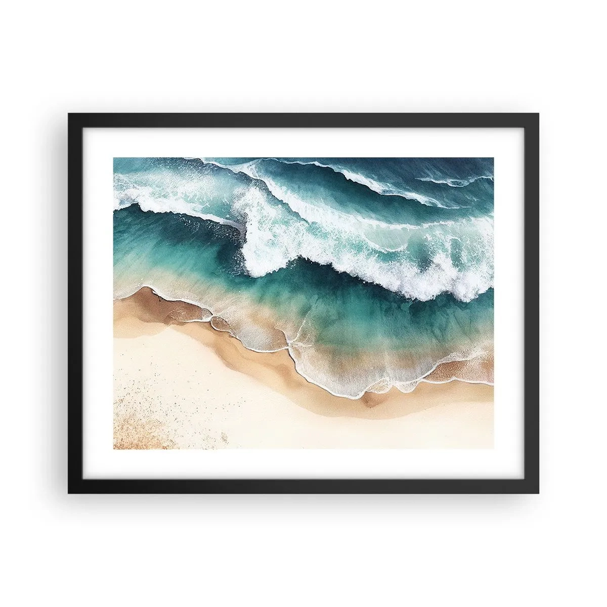 Plagát v čiernom ráme - Odveké stretnutie - 50x40 cm