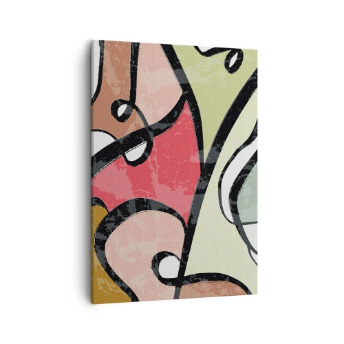 Obraz na plátne - Piruety uprostred farieb - 50x70 cm