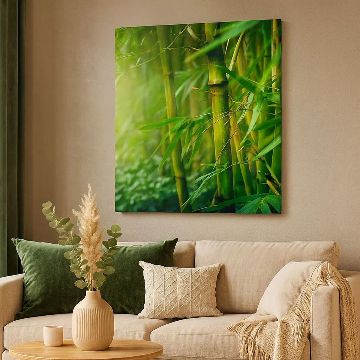 Obraz na plátne - Poznať samotnú zeleň - 30x30 cm