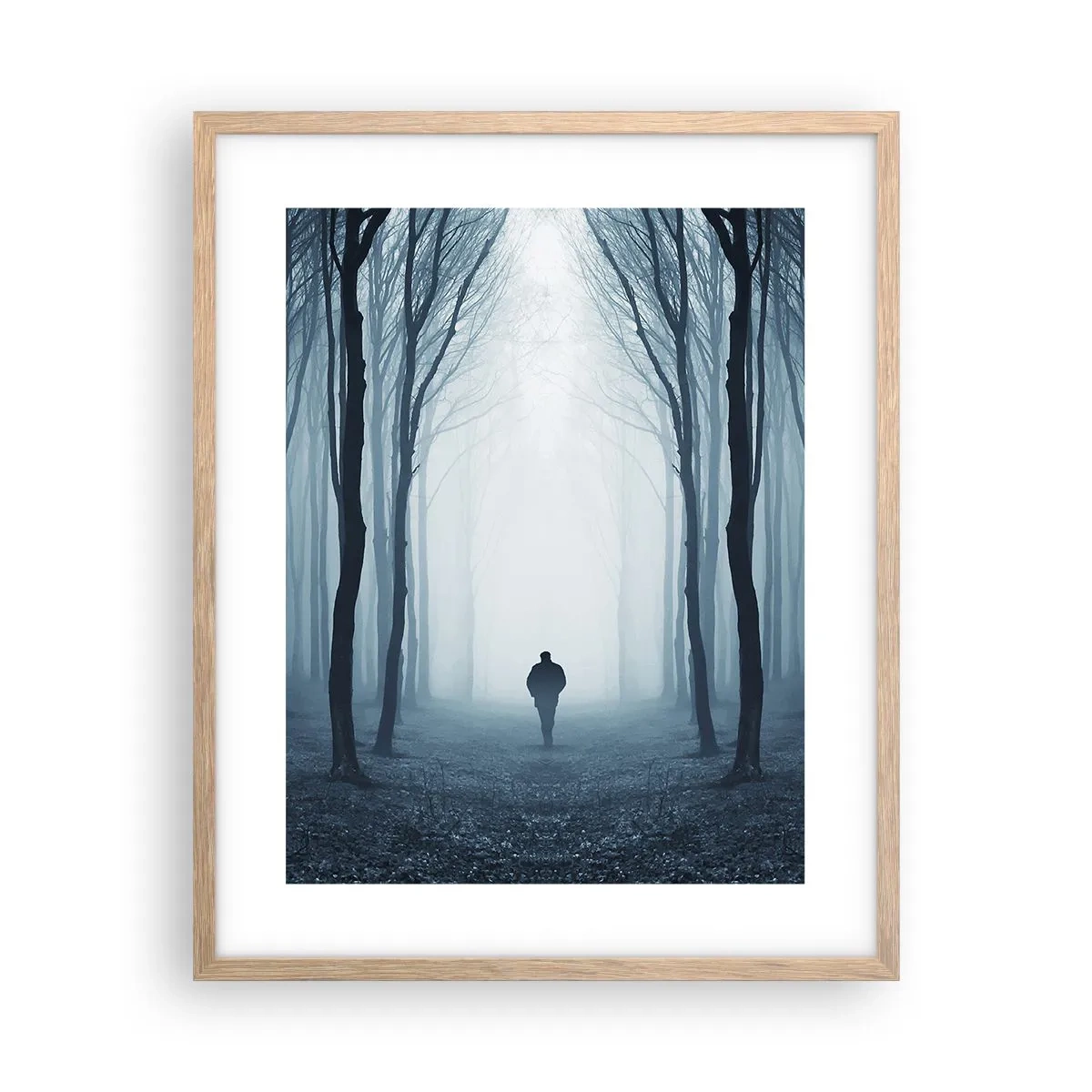 Plagát v ráme zo svetlého duba - A všetko jednoduché a jasné - 40x50 cm