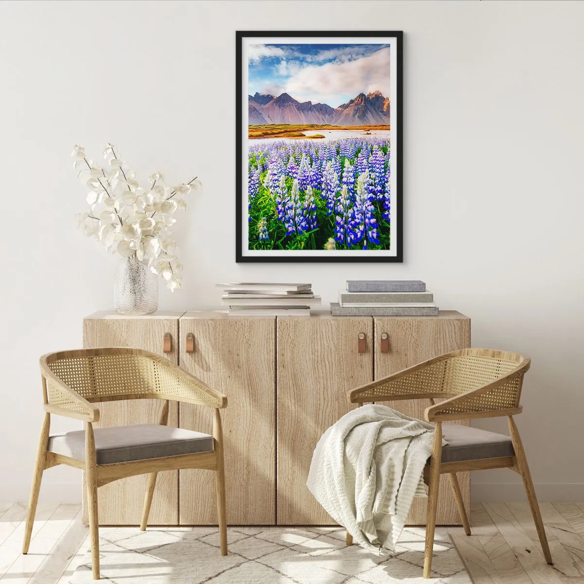 Plagát v čiernom ráme - Sila a prísnosť vedľa miernosti - 70x100 cm