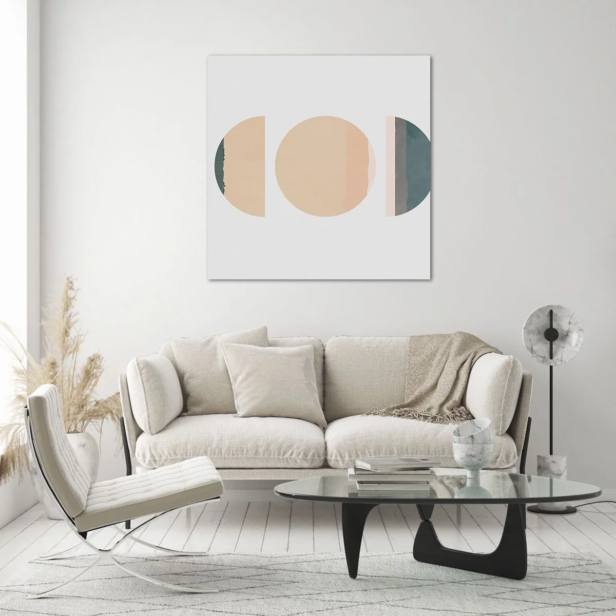 Obraz na skle - Kruh za kruhom - 30x30 cm