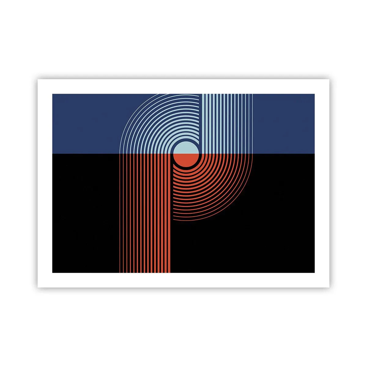 Plagát - V geometrickom objatí - 70x50 cm