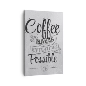 Obraz na plátne - Prečo nemilovať kávu? - 80x120 cm