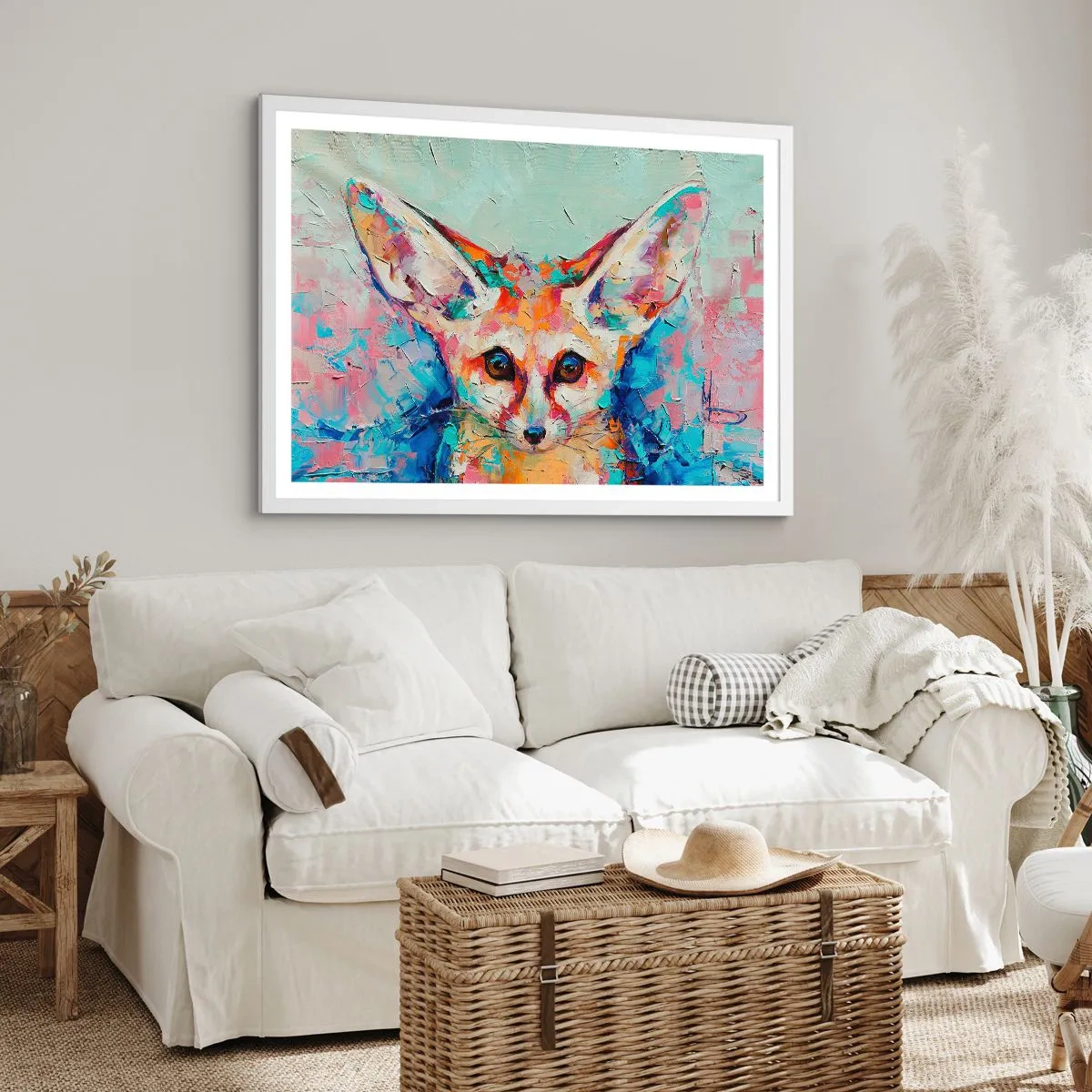 Plagát v bielom ráme - Ste na mňa pripravení? - 91x61 cm